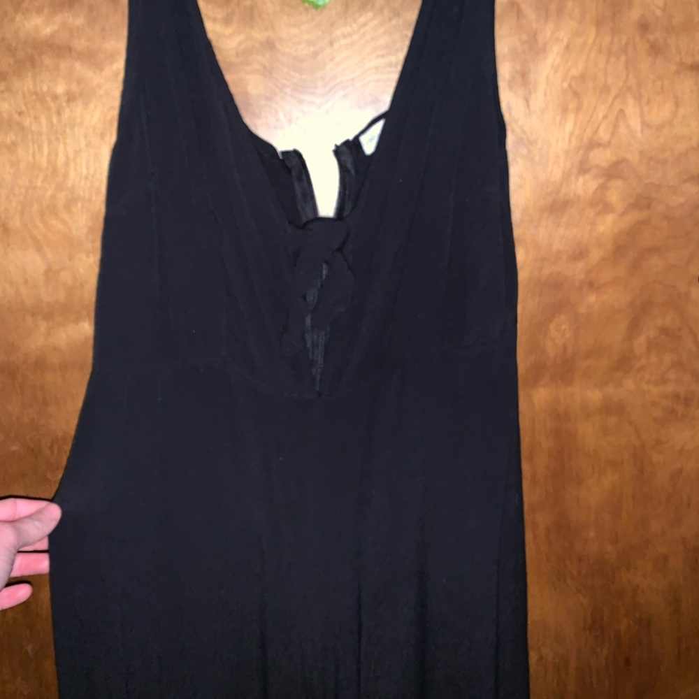 Black tie jumpsuit